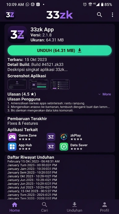 Panduan Unduh dan Instal APK 33zk untuk Android