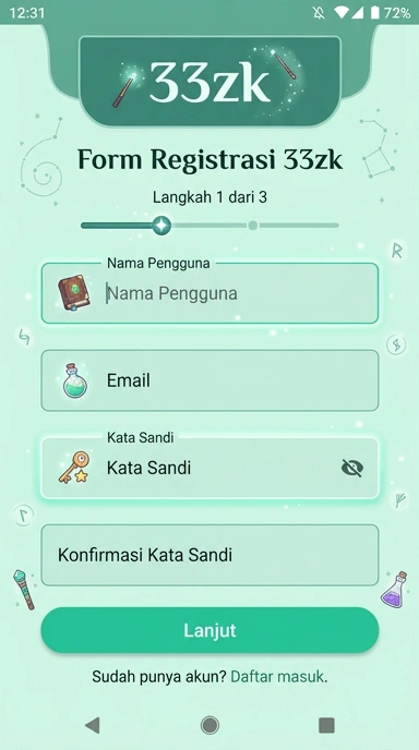 Panduan Pendaftaran Akun 33zk untuk Pengguna Android