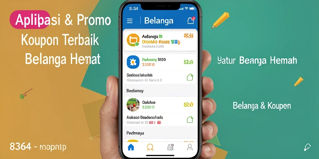 Antarmuka aplikasi 8364 untuk Promo & Kupon yang menarik.