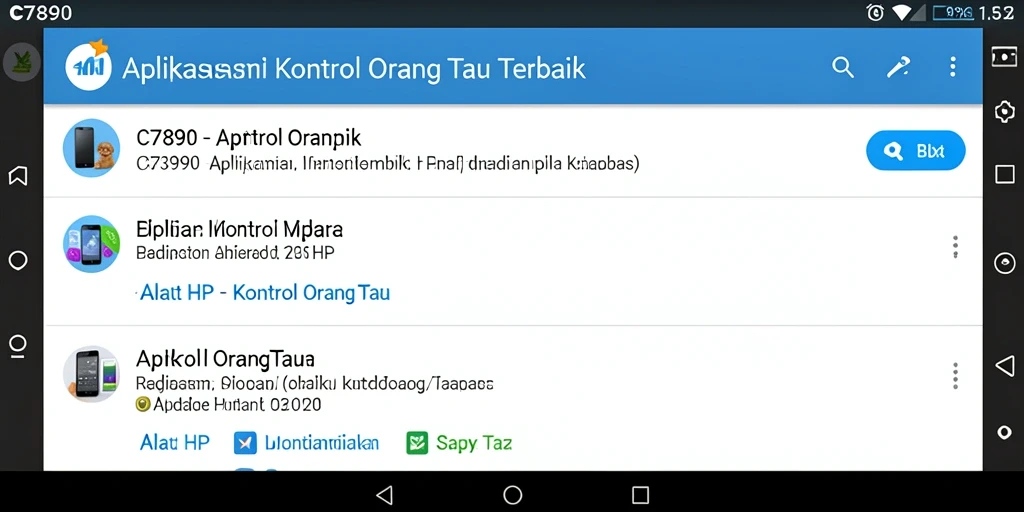 Tampilan antarmuka C7890 yang intuitif dan mudah digunakan.