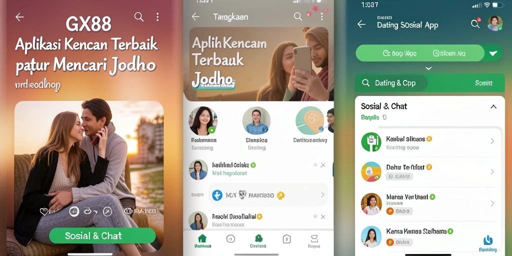 Tampilan antarmuka aplikasi GX88 yang modern dan menarik.
