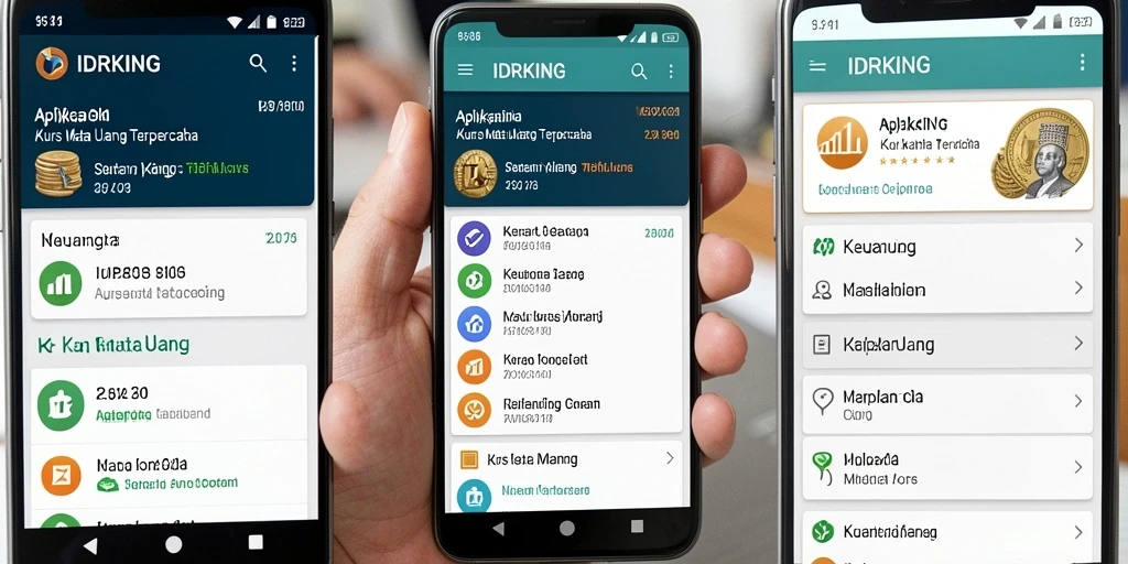 Tampilan antarmuka IDRKING menunjukkan fitur konversi mata uang yang efisien.