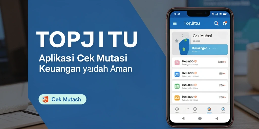 Antarmuka utama TOPJITU menampilkan mutasi transaksi keuangan yang jelas dan terorganisir.